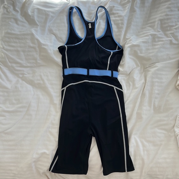 Bandier x solid & striped high tide belted romper - Picture 3 of 4